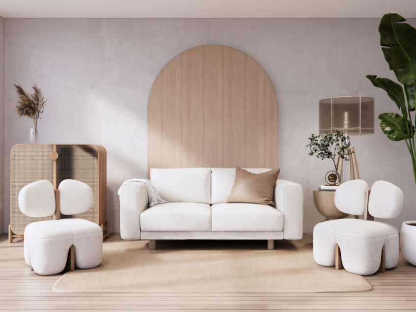 Neutral interior paint colours can more easily complement furniture pieces